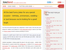 Tablet Screenshot of jokesend.com
